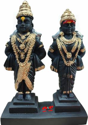 om sai toys Vitthal rukmini statue 5.5 inch Decorative Showpiece  -  20 cm