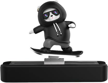 arthasya Skateboard Panda/Bear Car Dashboard Accessories with Temporary Parking Card 4.3 inch x 0.39 inch Skateboard
