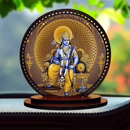 GiftzLane Lord Ram Dashboard idol for Car and Home डेकोरेटिव शोपीस  -  3 cm