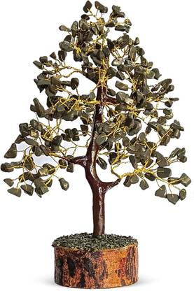 UNIQUESCRYSTAL Pyrite Crystal Tree for Money - Money Stone Tree for Wealth, Confidence Decorative Showpiece  -  10 cm