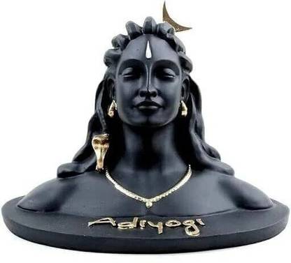 SBBCO Divine Edge Adiyogi Shiv Ji Statue For Pooja Room & Car Dashboard Decorative Showpiece  -  11.9 cm