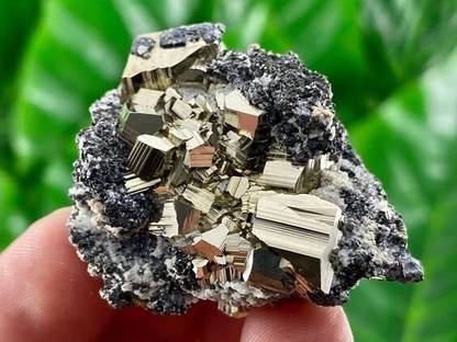 Divinity Crystals Peruvian Pyrite Stone Original Cluster -71 Grams Regular Round Crystal Stone