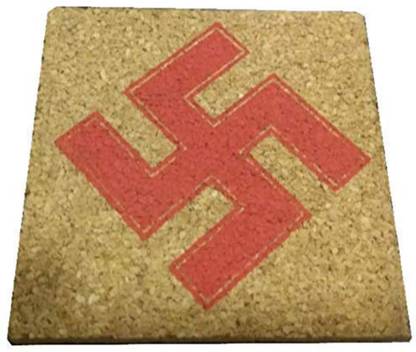 Plus Value Cork Swastik Vastu Remedies for Overhead Beam And Pillar in Brahmasthan Decorative Showpiece  -  7.5 cm