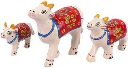 KSB International cow set Decorative Showpiece - 5 cm