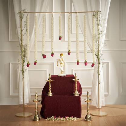 DecorTwist Rectangular Backdrop Stand for Decoration Backdrops for Potography Festival Decorative Showpiece  -  123 cm