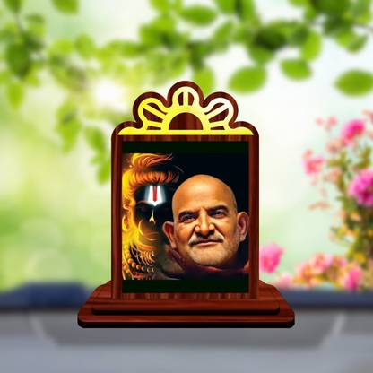 GiftzLane Neem Karoli Baba Lakshman Das Car Dashboard Idol Premium Decorative Showpiece  -  10.5 cm