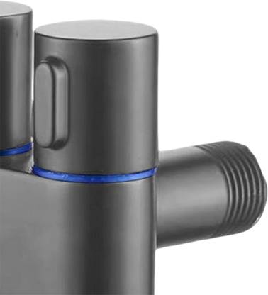 Lyla Three Way Angle Stop Valve Thread Filling Angle Valve for Basin Home Sprayer Gre Decorative Showpiece  -  10 cm