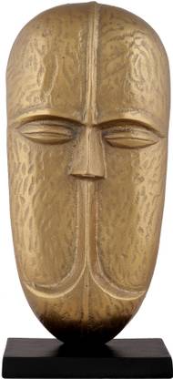 House of Sajja Metal showpiece in human face design Decorative Showpiece  -  13.5 cm