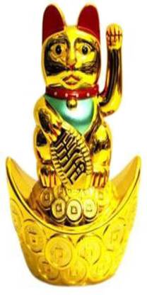 MYEBIZSTORE Capeshoppers Dashboard Idol or cat hand moving toy Decorative Showpiece  -  15 cm