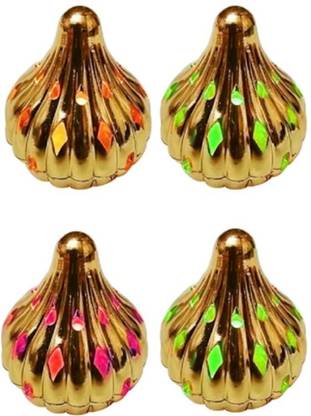 MacYess LED Modak Colour Changing for Ganesh Chaturthi, Ganpati Decoration (Pack of 4) Decorative Showpiece  -  7 cm