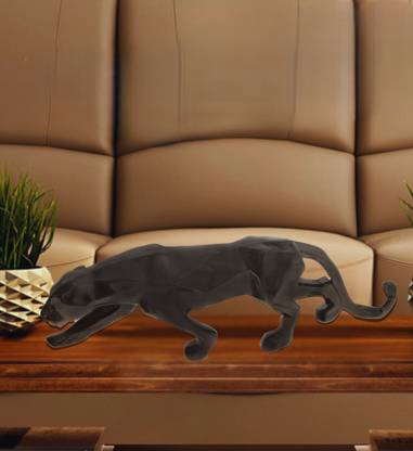 The Stark Mart Handcrafted Panther Big Statue Resin Black Panther Sculpture for Showpiece Decorative Showpiece  -  12 cm