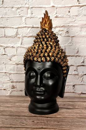 A & S VENTURES Gautam Buddha Head Idol Face Statue Small Buddha Head for Home Décor Decorative Showpiece  -  14 cm