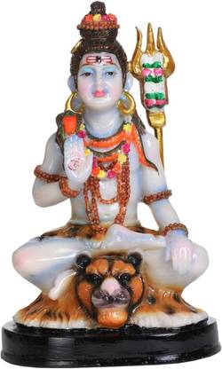 krishnagallery1 Baba Amarnath Shiv Bholenath Murti Home Temple Decorative Showpiece  -  12 cm