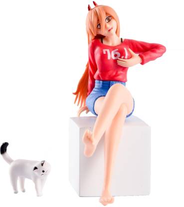 ComicSense Chainsaw Man Anime Action Figure, Power Action Figure Statue Decorative Showpiece  -  15 cm