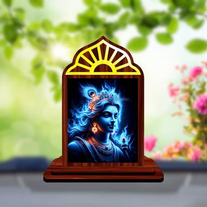 GiftzLane Krishna Mohan Murari Vaasudeva Kanha Car Dashboard Idol Premium Decorative Showpiece  -  10.5 cm