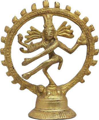 Uv Creation Brass Natraj 3.5” Decorative Showpiece  -  10 cm