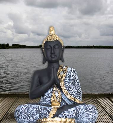 Stark Décor Divine Meditation: Buddha Samadhi Art Showpieces Decorative Showpiece  -  26 cm