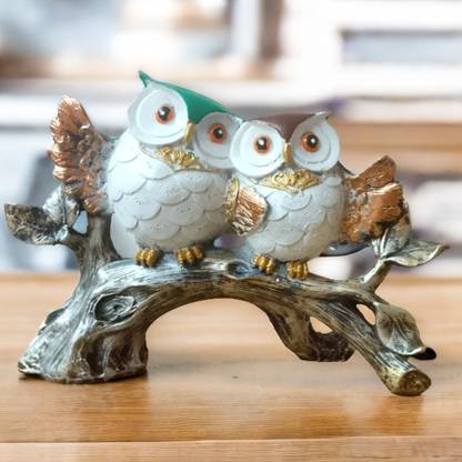 Sethi Creations Owl sitting on Tree Branch Decorative Showpiece  -  12.7 cm