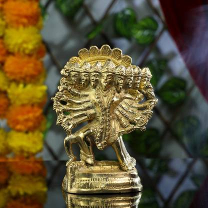utsavicraft handicraft raudra roop Goddess maa dakshin kali idol Decorative Showpiece  -  17 cm