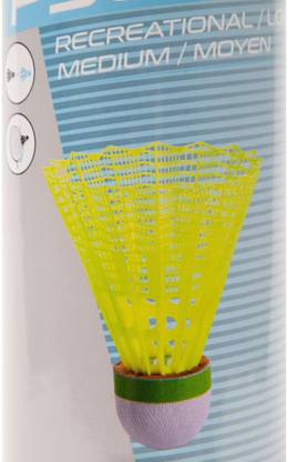 dynamics Nylon Shuttlecock, PSC 500x6, Yellow, Slow, (Set Of 6) Nylon Shuttle  - Multicolor