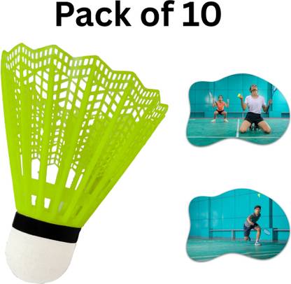 meetanshcollection Value Pack Nylon Shuttlecocks for Practice Use Plastic Shuttle  - Multicolor