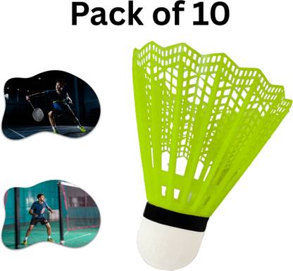 meetanshcollection Smooth-flight Nylon Shuttlecock for focused practice Plastic Shuttle  - Multicolor