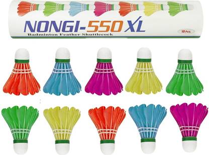 Nongi 550XL Multicolor Feather Shuttle  - Multicolor