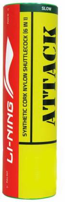 LI-NING Attack Nylon Shuttle  - Yellow