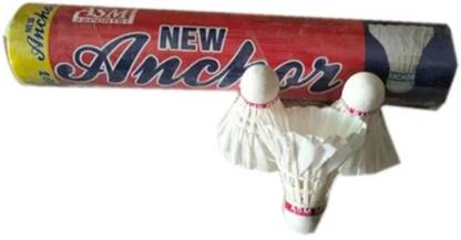 ASM NEW ANCHOR COCKS Feather Shuttle  - White