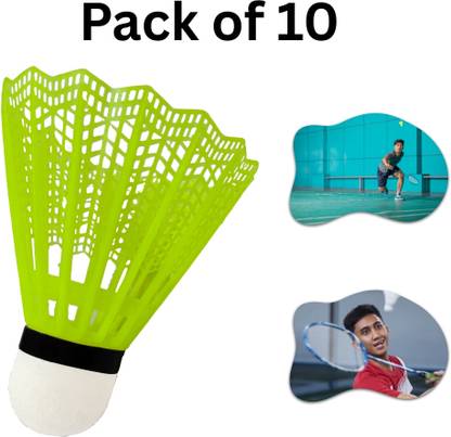 NV COLLECTION Premium Nylon Badminton Shuttlecock ideal for practice sessions Plastic Shuttle  - Multicolor