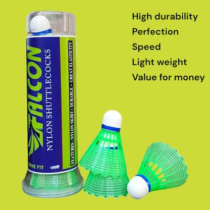 Strive Fit Shuttlecock Badminton Shuttlecock for Boys and Girls Outdoor Badminton Sports Nylon Shuttle  - Multicolor