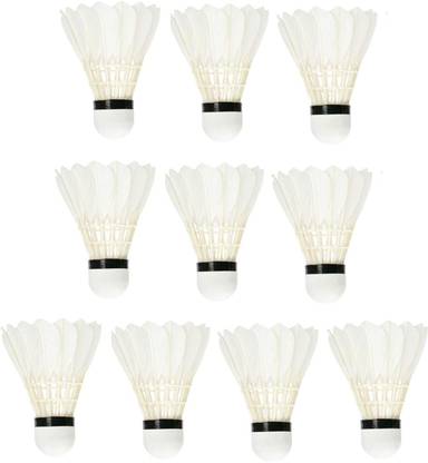 winexsports Advance Practice Plastic Badminton Shuttlecock Plastic Shuttle Feather Shuttle  - White