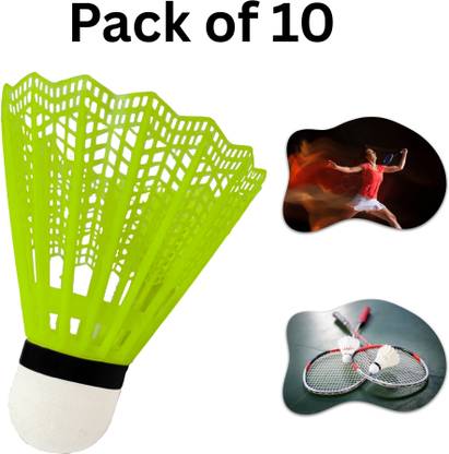 CTC CREATION Easy-to-Use Nylon Shuttlecock for Entry-Level Practice Plastic Shuttle  - Multicolor