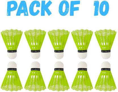 NV COLLECTION Training shuttle for badminton – works indoors and outdoors Plastic Shuttle  - Multicolor