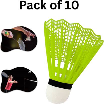 CTC CREATION Elite Nylon Badminton Shuttle for Competitive Practice Plastic Shuttle  - Multicolor
