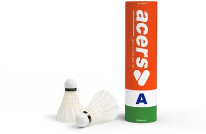 acers Grade A Feather Shuttle  - White