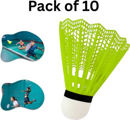 NV COLLECTION Designed for practice: Nylon Badminton Shuttlecock Plastic Shuttle  - Multicolor