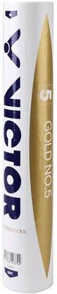 VICTOR Gold No 5 Feather Shuttle  - White