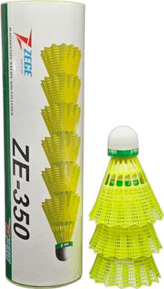 ZEGE 350 Green Cap Nylon Shuttlecock Stable Flight & Fast Recovery Nylon Shuttle  - Green
