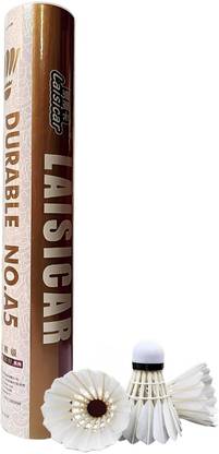 UDKI Badminton Shuttlecocks A5 Feather Shuttle  - White