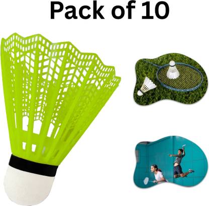 NV COLLECTION Reliable Nylon Badminton Shuttles for daily practice Plastic Shuttle  - Multicolor