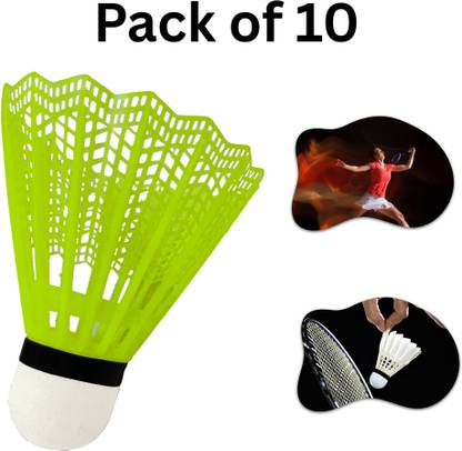 CTC CREATION Quality Nylon Badminton Shuttlecock for consistent training Plastic Shuttle  - Multicolor