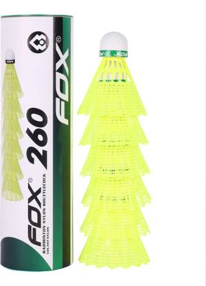 FOX FX 260 Badminton Nylon Shuttle  - Yellow
