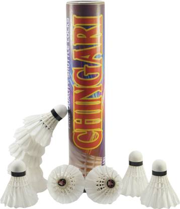 SMT CHINGARI White Feather Shuttle - White