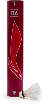 LI-NING D6 Feather Shuttlecock Feather Shuttle  - White