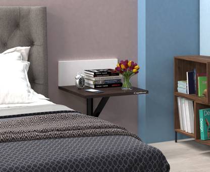 Captiver Engineered Wood Wall Mounted Bedside Folding Tables Engineered Wood Bedside Table