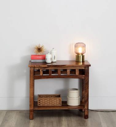 DRYLC FURNITURE Solid Sheesham Wood Console Table For Multiple Use For Bed Room, Study Room. Solid Wood Console Table