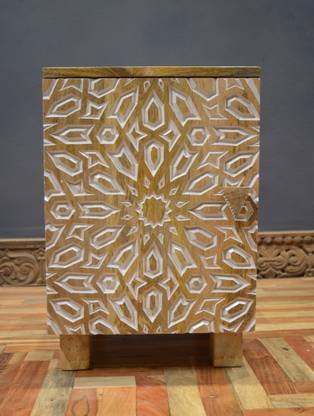 Rustic Mango Solid Wood Side Table