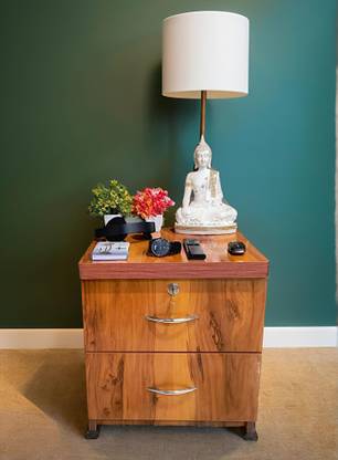 Ajanta Furniture house Premium Drawer Table With Lock/Side table/Table with Lock Engineered Wood Bedside Table