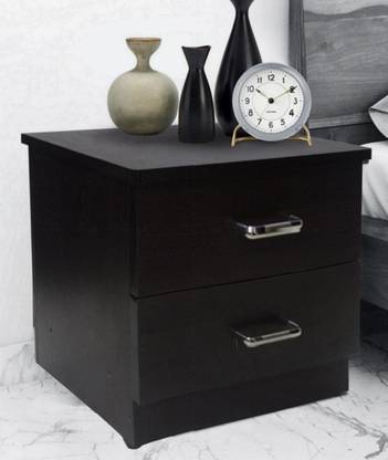 Om Shiv 2 DRAWER Engineered Wood Side Table